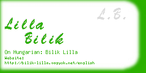 lilla bilik business card